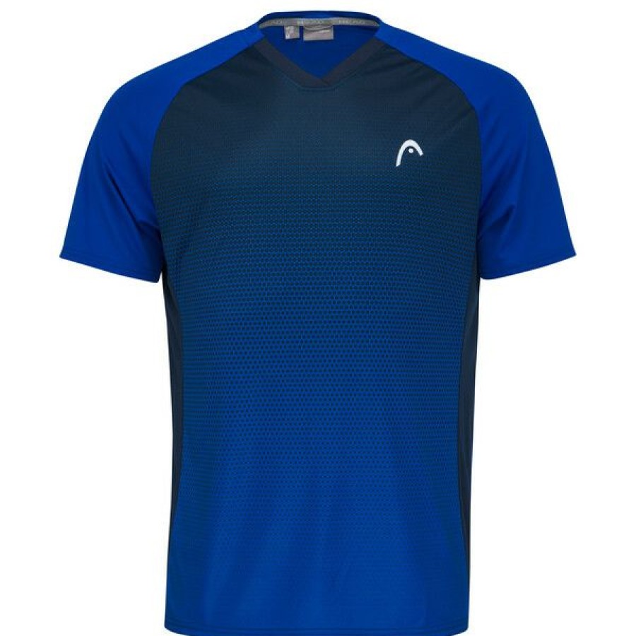 Tennis Clothing * | Cheapest Head Men'S Topspin T-Shirt Royal Blue