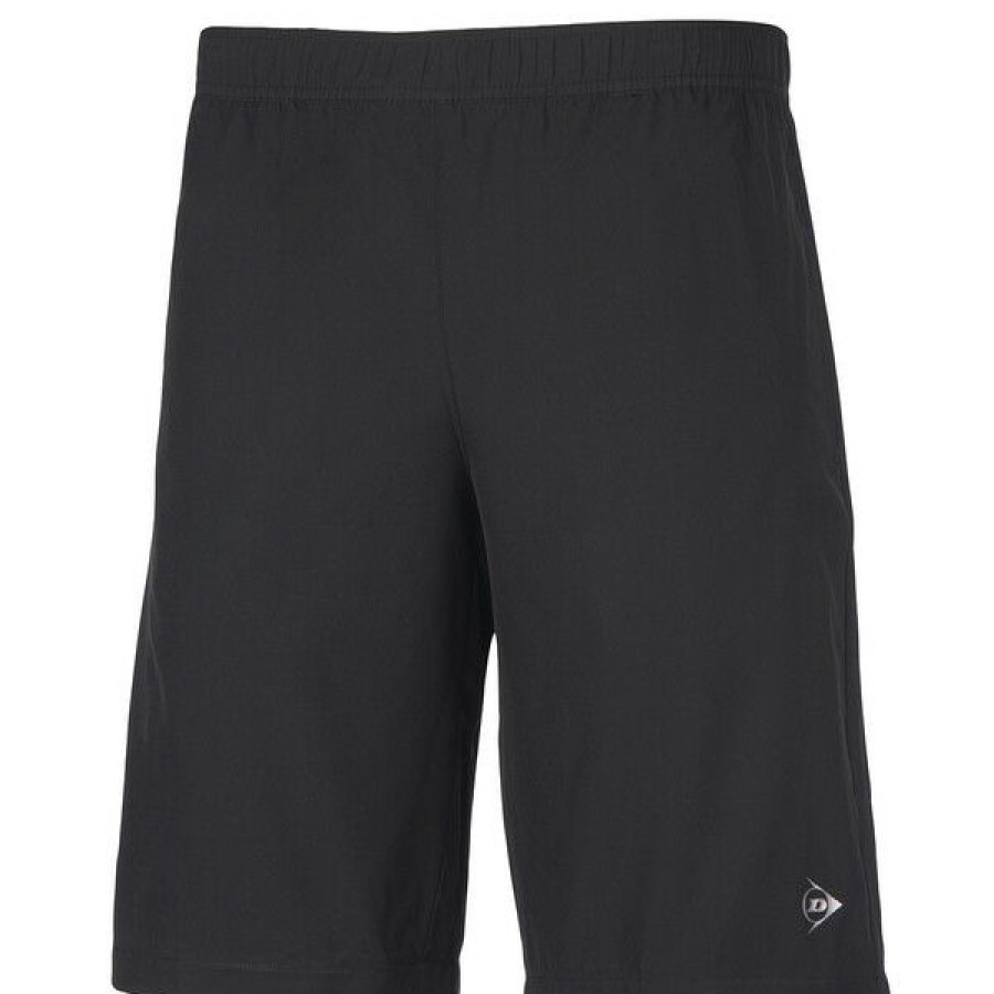 Tennis Clothing * | Deals Dunlop Men'S Club Woven Shorts Black