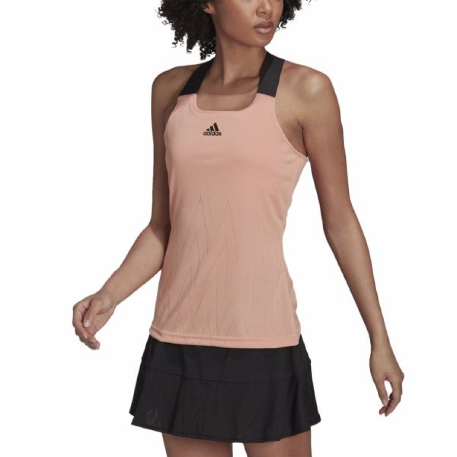 Tennis Clothing * | Top 10 Adidas Women'S Y-Tank Primeblue Pink