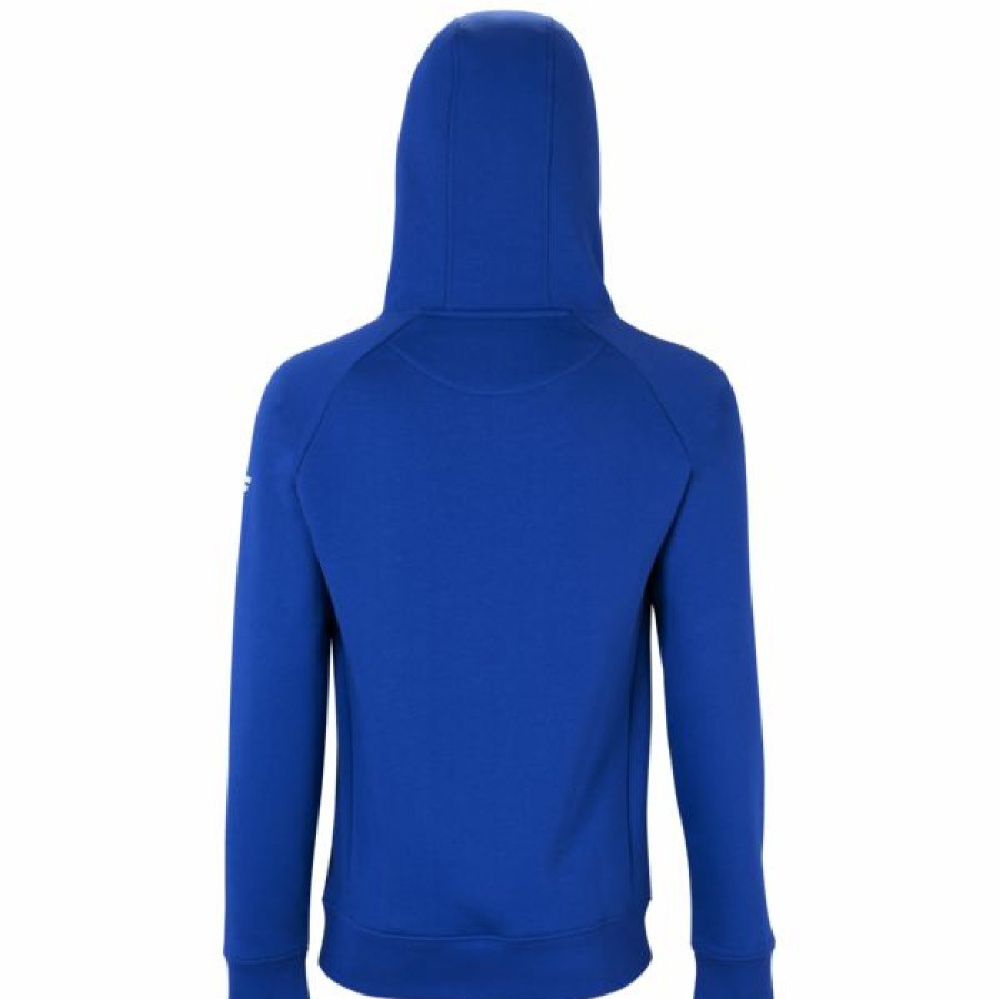 Tennis Clothing * | Promo Tecnifibre Men'S Fleece Hoodie Royal Blue