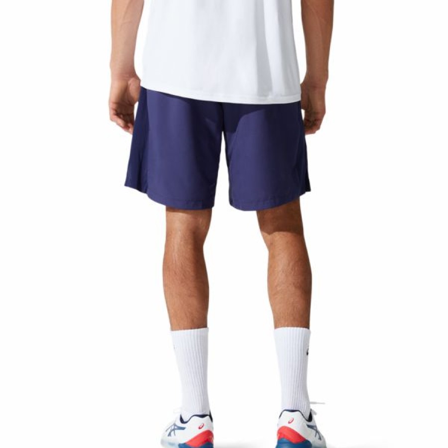 Tennis Clothing * | Cheapest Asics Men'S Court 9 Short Peacoat