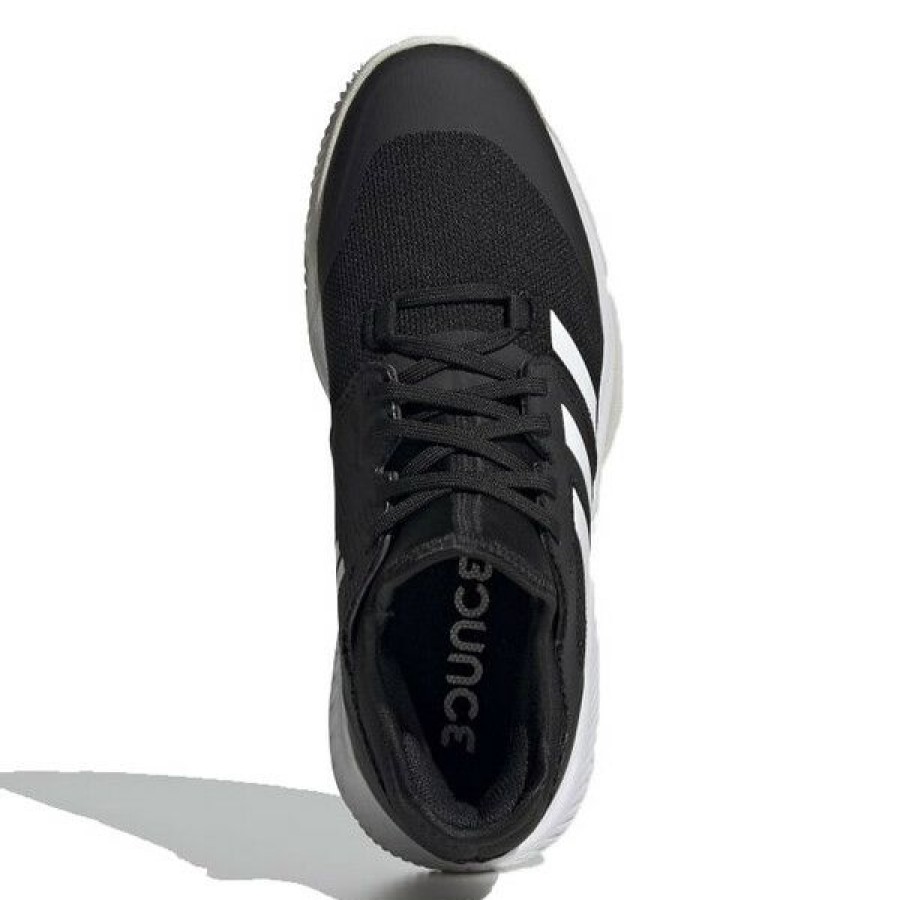 Squash Shoes * | Best Reviews Of Adidas Court Team Bounce Women'S Indoor Shoes Black