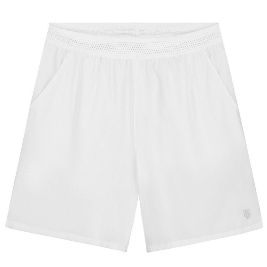 Tennis Clothing * | Brand New K-Swiss Men'S Hypercourt Short 7 White