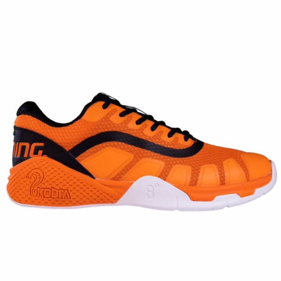 Squash Shoes * | Hot Sale Salming Men'S Kobra Recoil Indoor Court Shoe Neon Orange