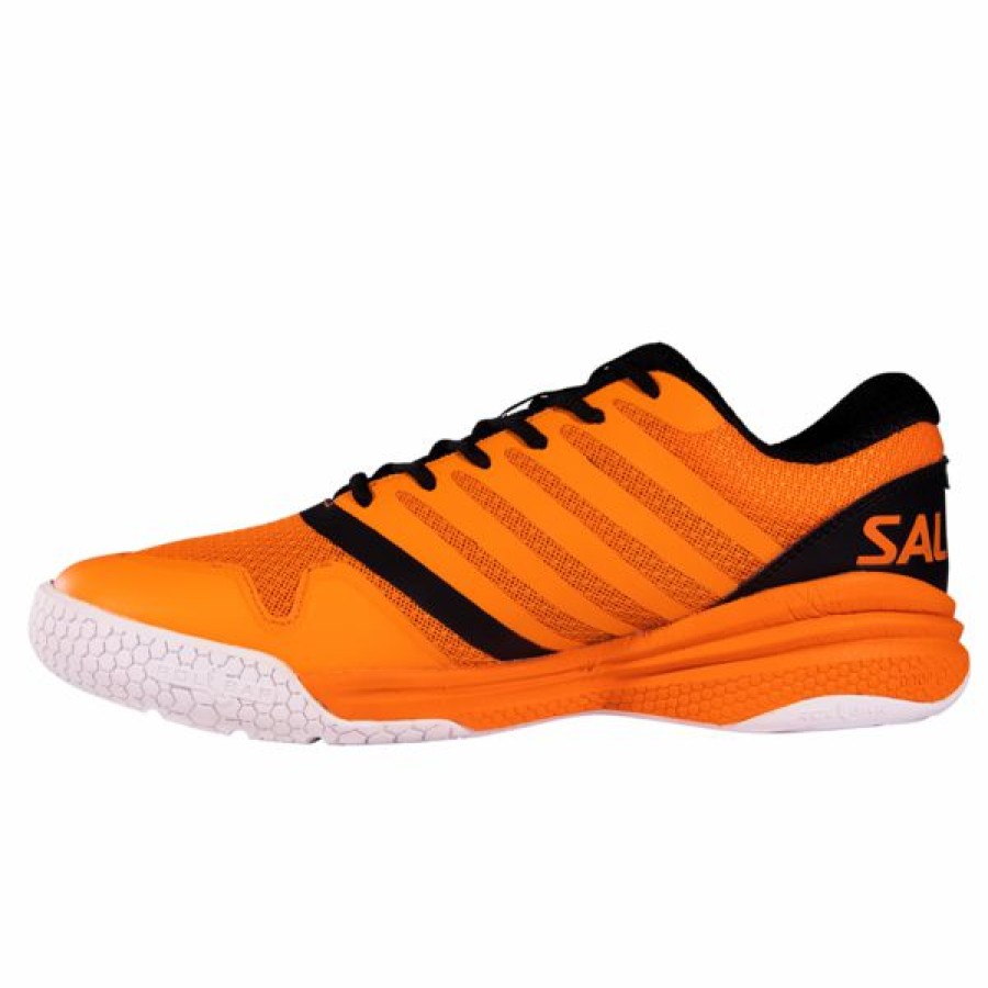 Squash Shoes * | Hot Sale Salming Men'S Kobra Recoil Indoor Court Shoe Neon Orange