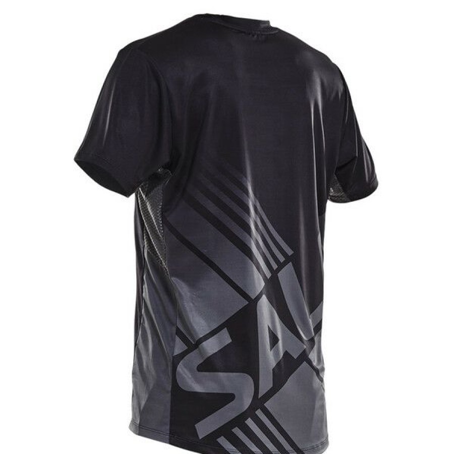 Tennis Clothing * | Hot Sale Salming Challenge Tee Men'S Black