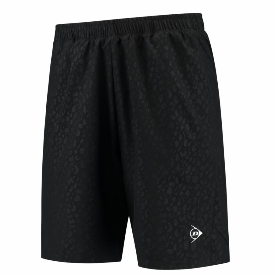 Tennis Clothing * | Top 10 Dunlop Men'S Game Shorts Black