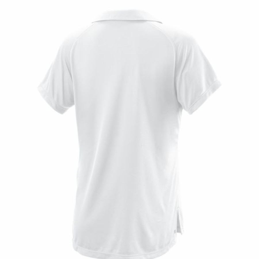 Tennis Clothing * | Hot Sale Wilson Women'S Team Ii Polo White