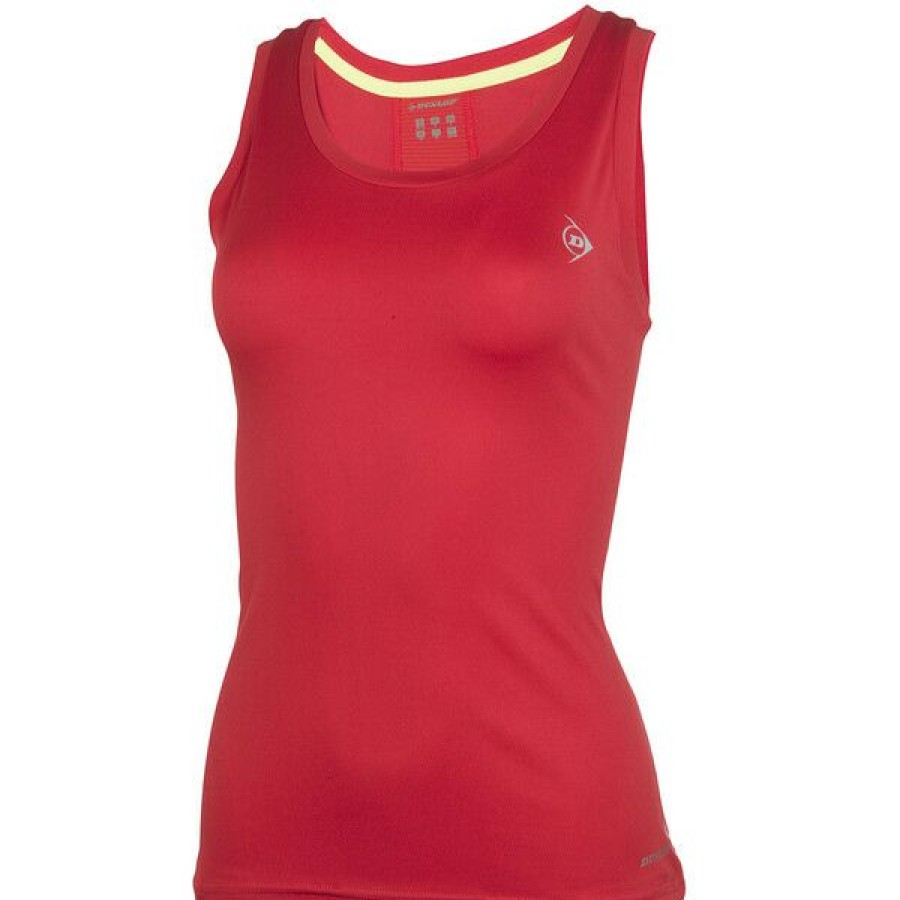 Tennis Clothing * | Best Pirce Dunlop Women'S Club Tank Red