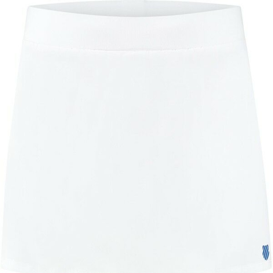 Tennis Clothing * | Best Deal K-Swiss Women'S Hypercourt Skirt 3 White