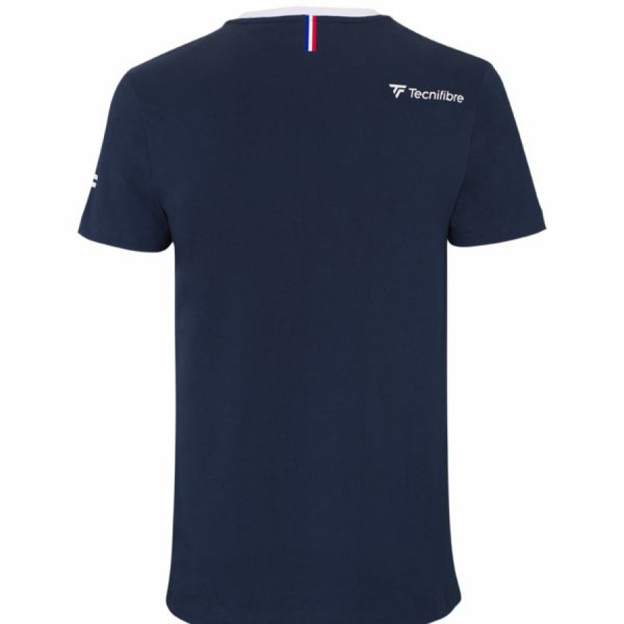 Tennis Clothing * | Flash Sale Tecnifibre Men'S Training Tee Marine