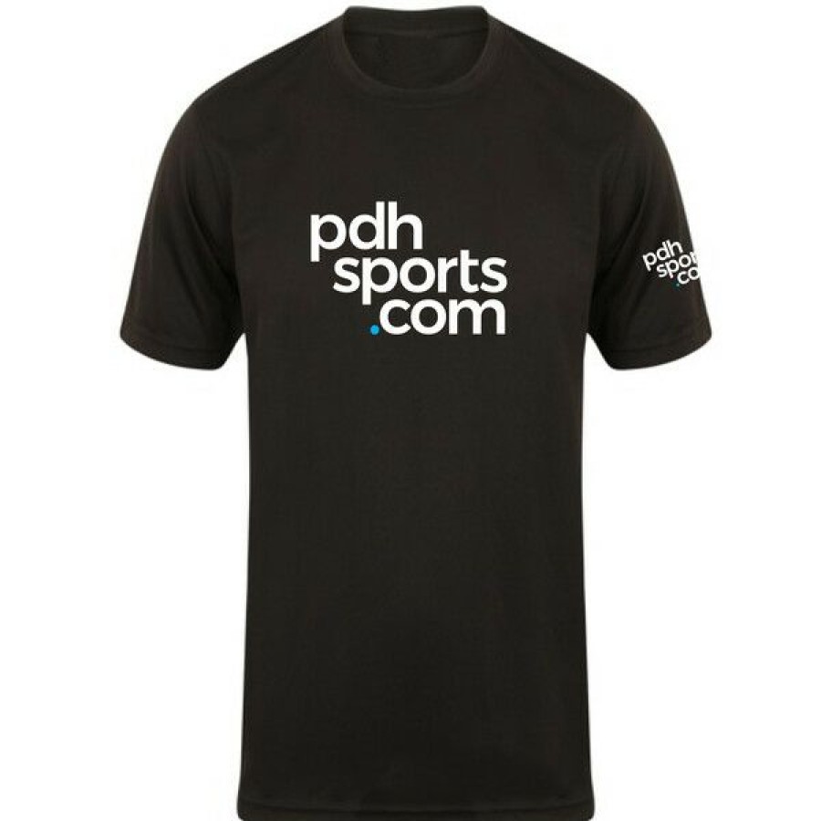 Tennis Clothing * | Coupon Pdhsports Men'S Performance Shirt Black