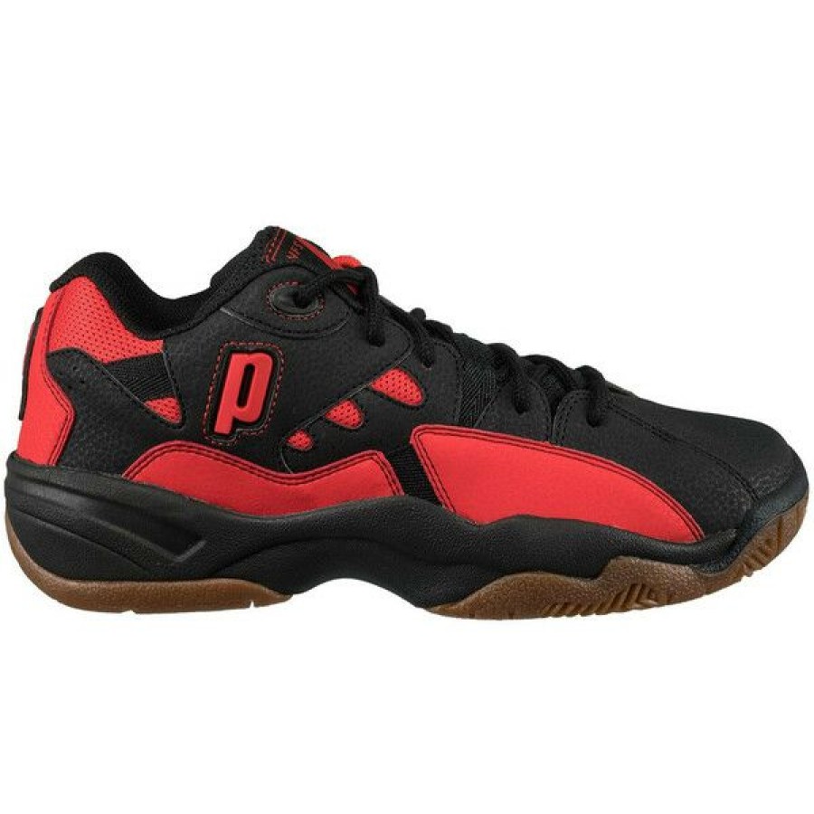 Squash Shoes * | Buy Prince Nfs Ii Men'S Indoor Shoes Black/Red