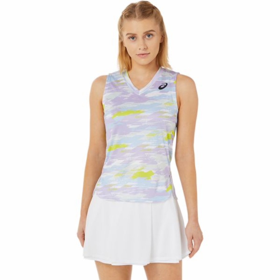 Tennis Clothing * | Promo Asics Women'S Match Graphic Tank Murasaki