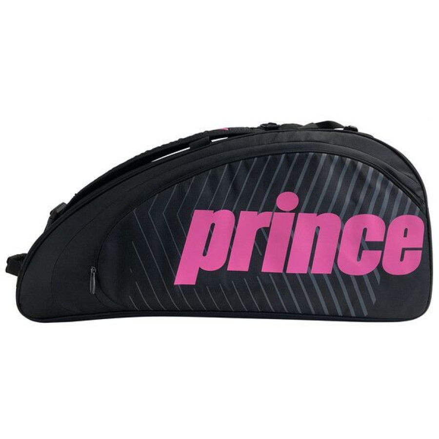 Tennis Bags * | Cheapest Prince Tour Future 6 Racket Bag Black Pink