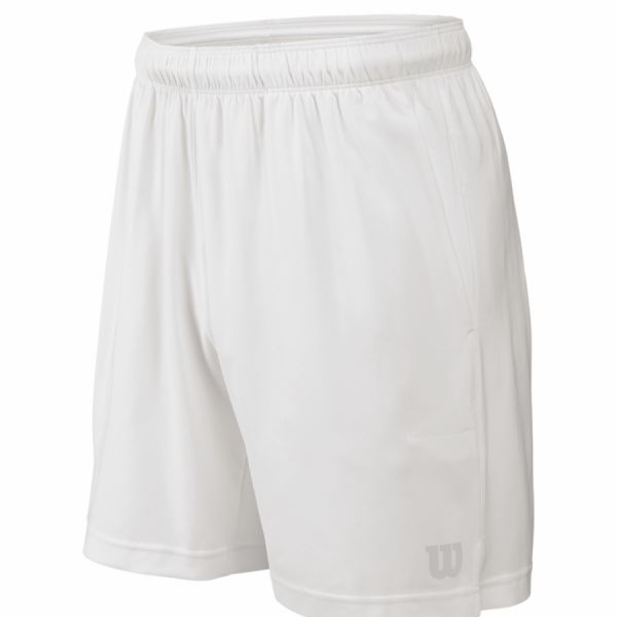 Tennis Clothing * | Brand New Wilson Men'S Rush 7 Tennis Woven Short White