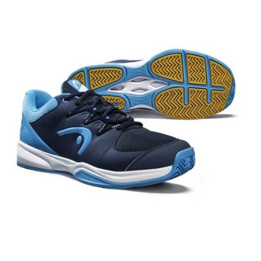 Squash Shoes * | Best Sale Head Grid 3.5 Men'S Indoor Shoe Dark Blue Aqua