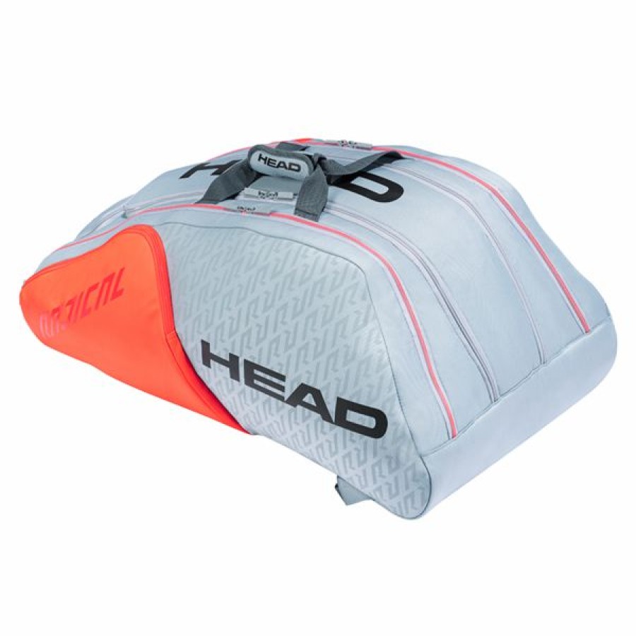 Tennis Bags * | Deals Head Radical 12R Monstercombi Racket Bag Light Grey Orange