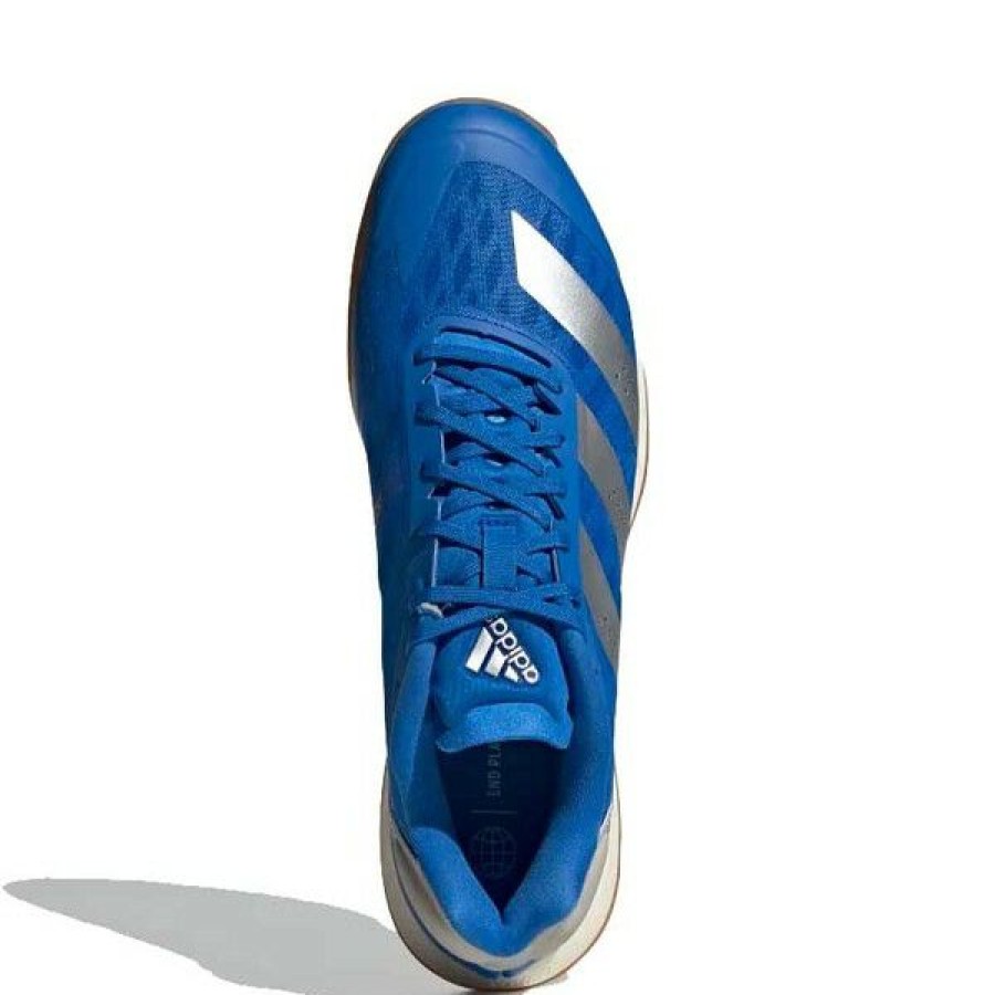 Squash Shoes * | Wholesale Adidas Men'S Adizero Fastcourt 2.0 Indoor Court Shoes Glow Blue