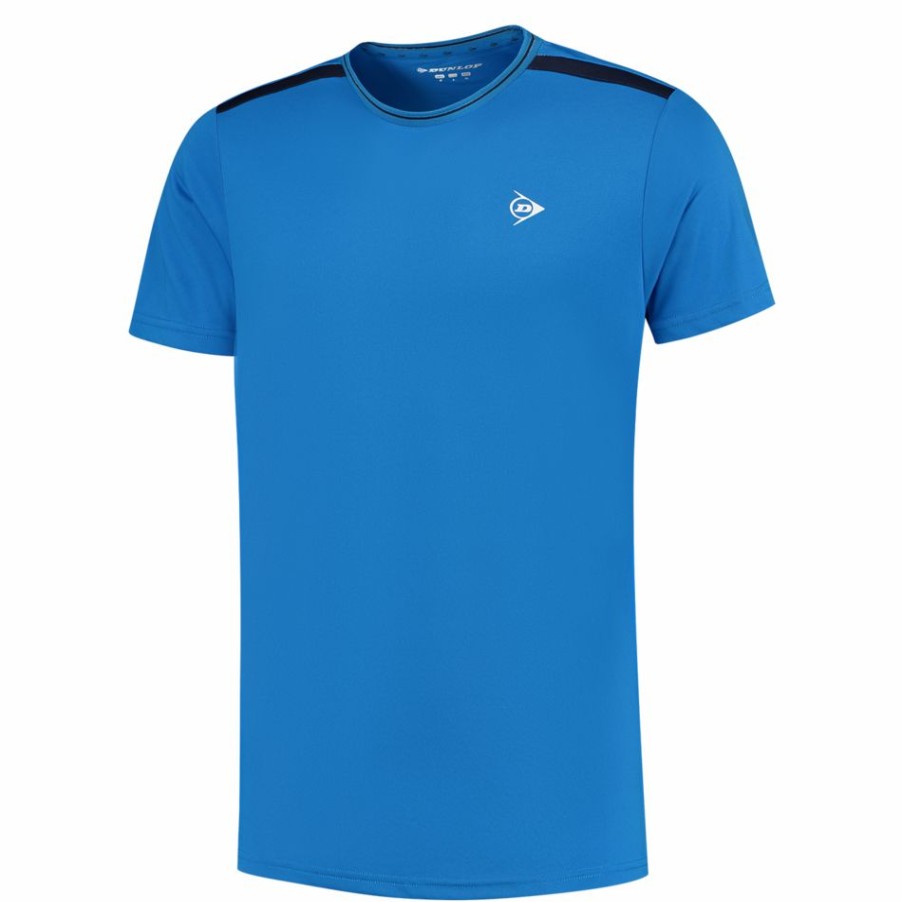 Tennis Clothing * | Discount Dunlop Men'S Club Crew Tee 2022 Royal Blue Navy