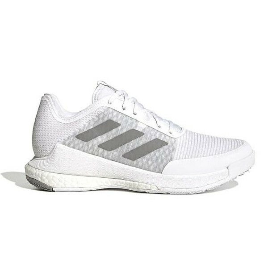 Squash Shoes * | Cheap Adidas Men'S Crazyflight Indoor Shoes Cloud White Grey Three