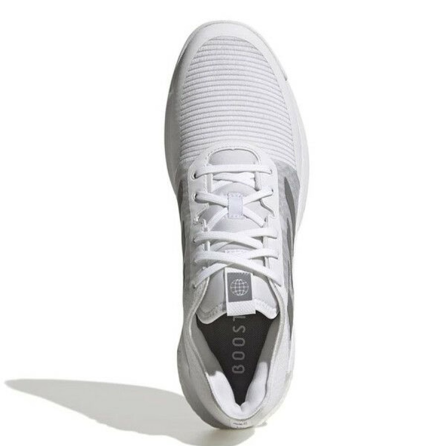 Squash Shoes * | Cheap Adidas Men'S Crazyflight Indoor Shoes Cloud White Grey Three