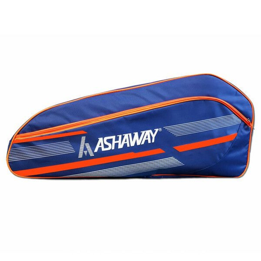 Squash Bags * | Cheapest Ashaway Thermo Atb866 6(Double) Racket Bag Blue Orange