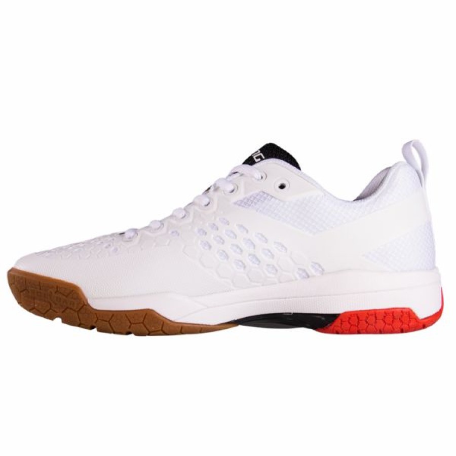 Squash Shoes * | Hot Sale Salming Men'S Eagle Indoor Shoes White Red