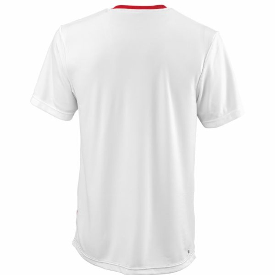 Tennis Clothing * | Brand New Wilson Men'S Team Ii Crew Tee Red