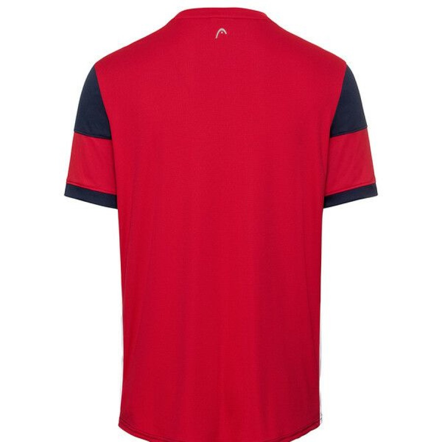 Tennis Clothing * | Outlet Head Men'S Volley T-Shirt Dark Blue Red