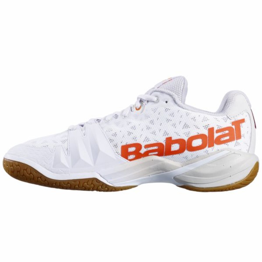 Squash Shoes * | Cheapest Babolat Shadow Tour Men'S Indoor Shoes White Light Grey