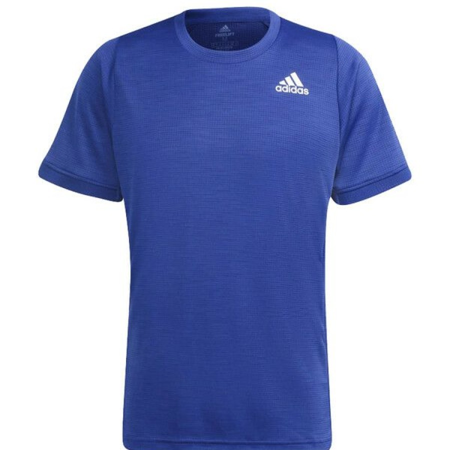 Tennis Clothing * | Cheapest Adidas Men'S Freelift T-Shirt Victory Blue