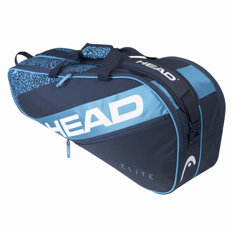 Tennis Bags * | Promo Head Elite 6R Combi Racket Bag Blue Navy