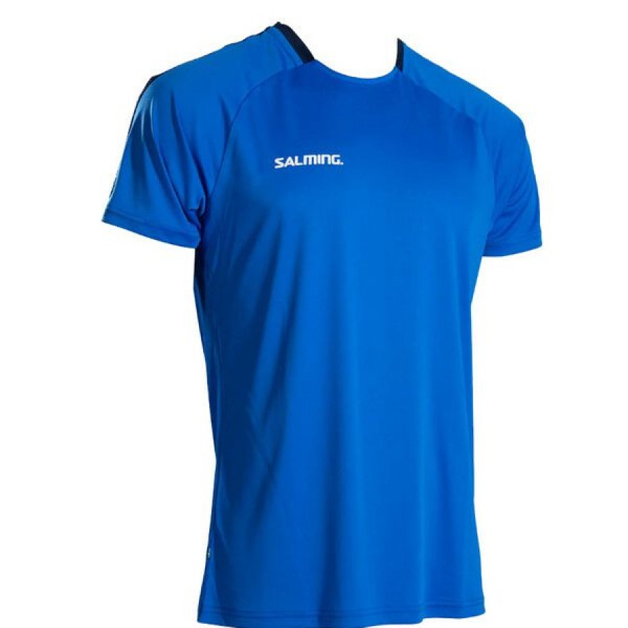 Squash Clothing * | Coupon Salming Men'S Core 22 Match T-Shirt Team Blue