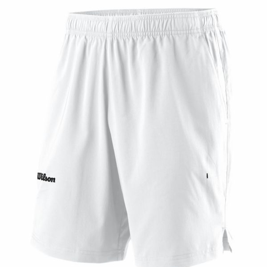 Tennis Clothing * | Cheap Wilson Men'S Team Ii 8 Short White