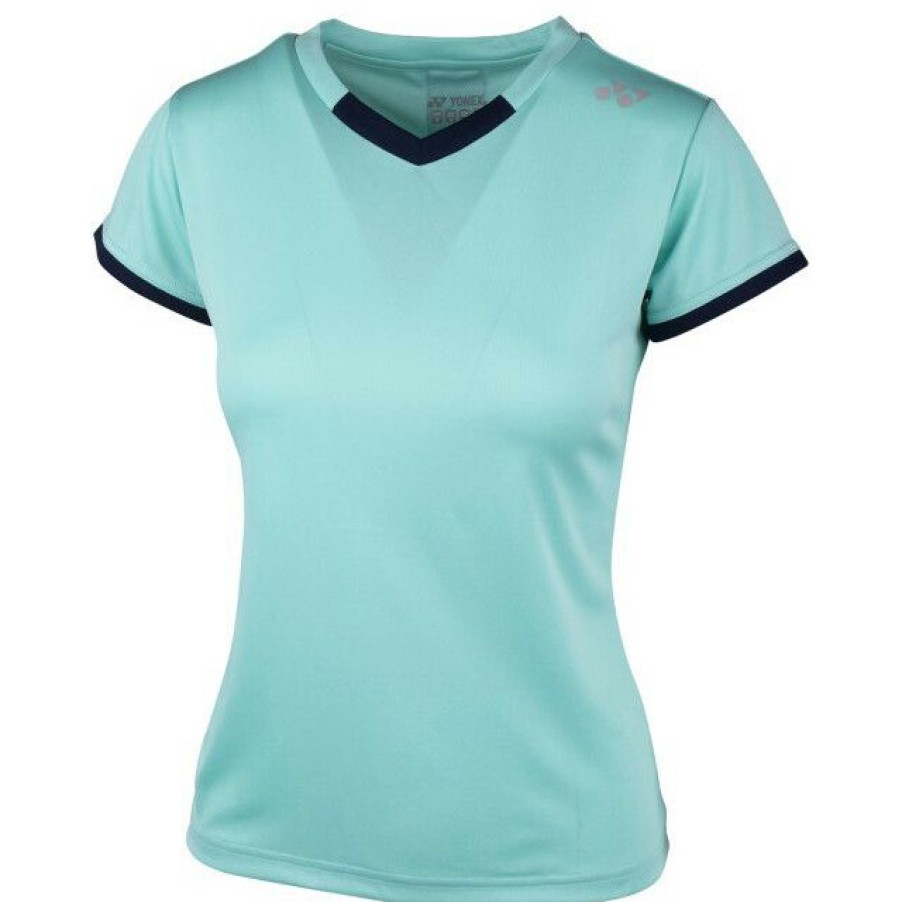 Tennis Clothing * | Deals Yonex Women'S Ytl4 Crew T-Shirt Turquoise