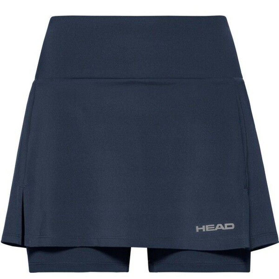 Tennis Clothing * | Promo Head Women'S Club Basic Skort Dark Blue