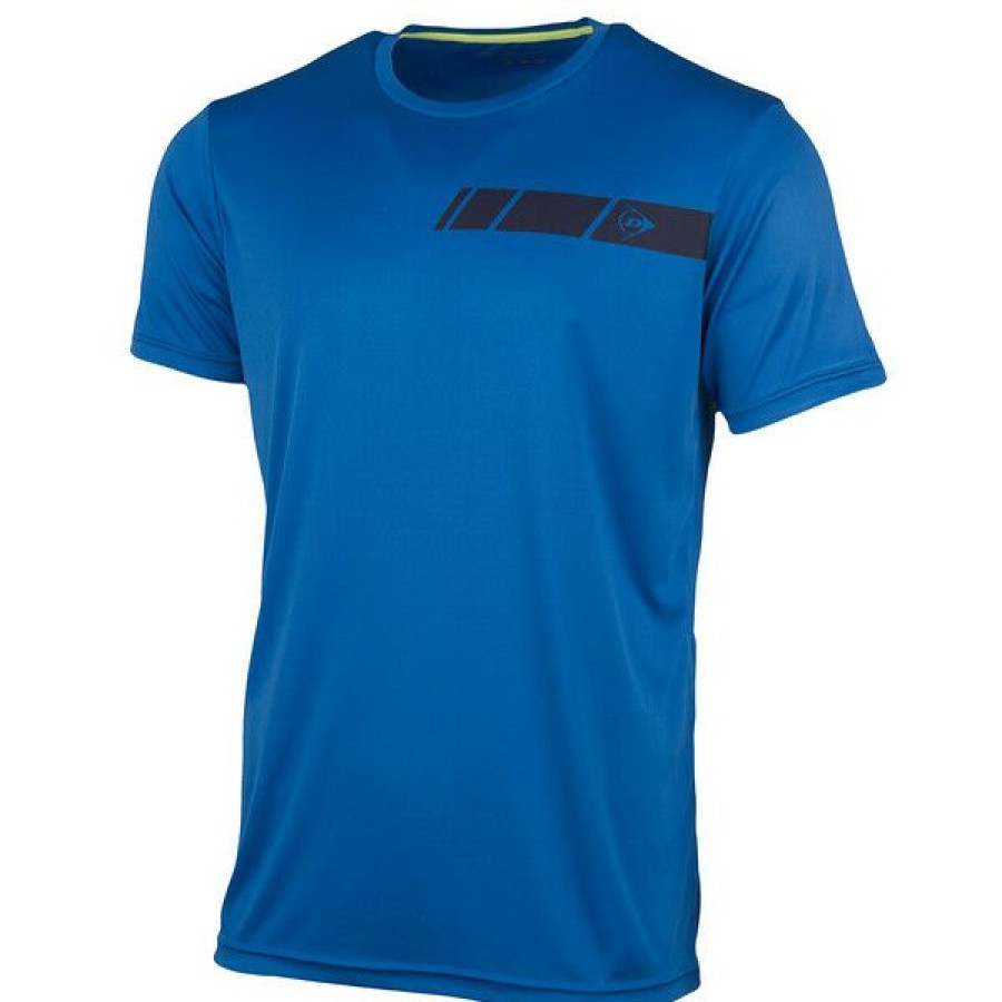 Junior Tennis Clothing * | Cheapest Dunlop Boys' Club Crew Tee Royal Blue