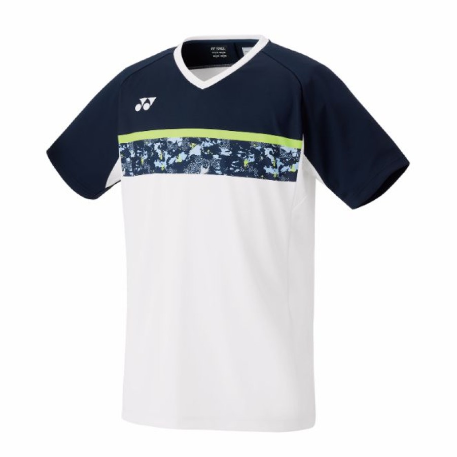 Tennis Clothing * | Outlet Yonex Men'S 10440 Performance Crew Neck Shirt White