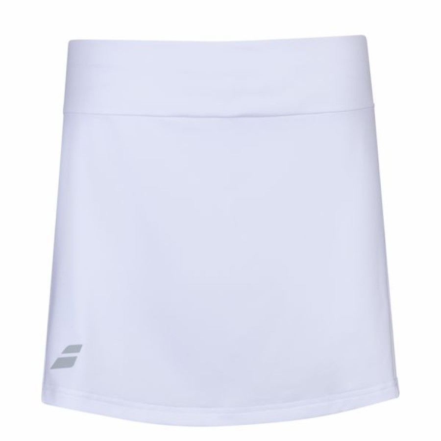 Tennis Clothing * | Cheapest Babolat Women'S Play Skirt White