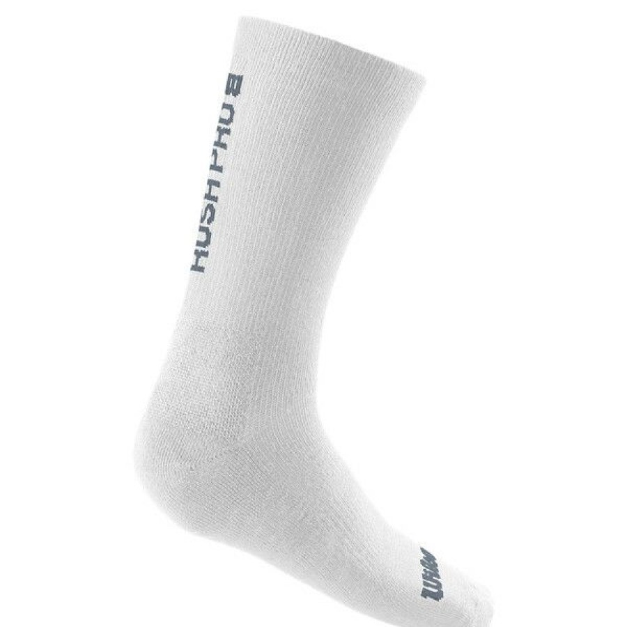 Tennis Socks * | Promo Wilson Men'S Rush Pro Crew Sock White