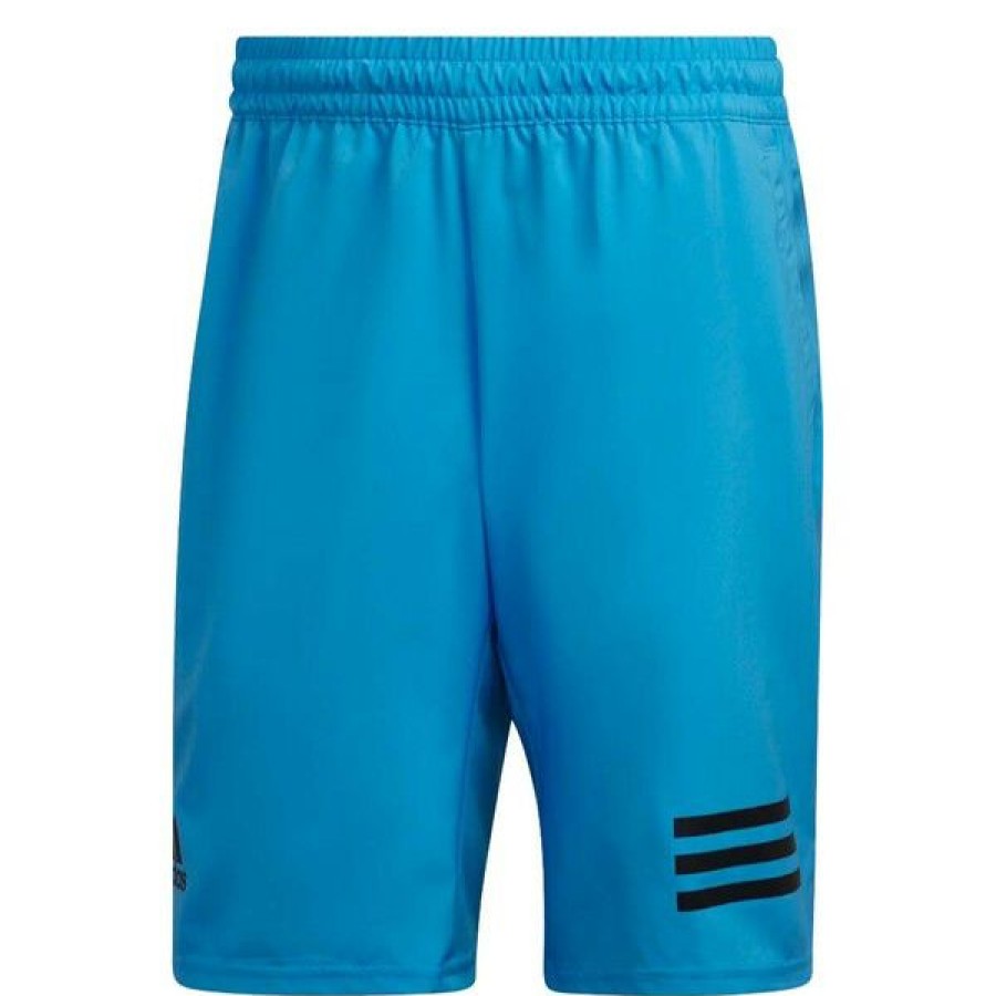 Tennis Clothing * | Outlet Adidas Men'S Club 3 Stripe Short Pulse Blue